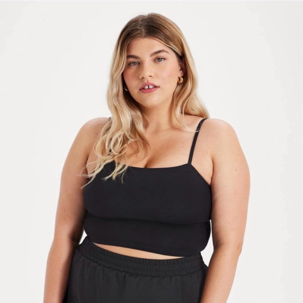 Girlfriend Collective Black Devon Compressive Cami